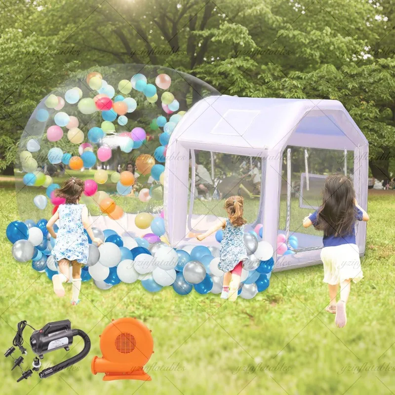 

New white 3m diameter inflatable bubble tent bubble house and trampoline channel