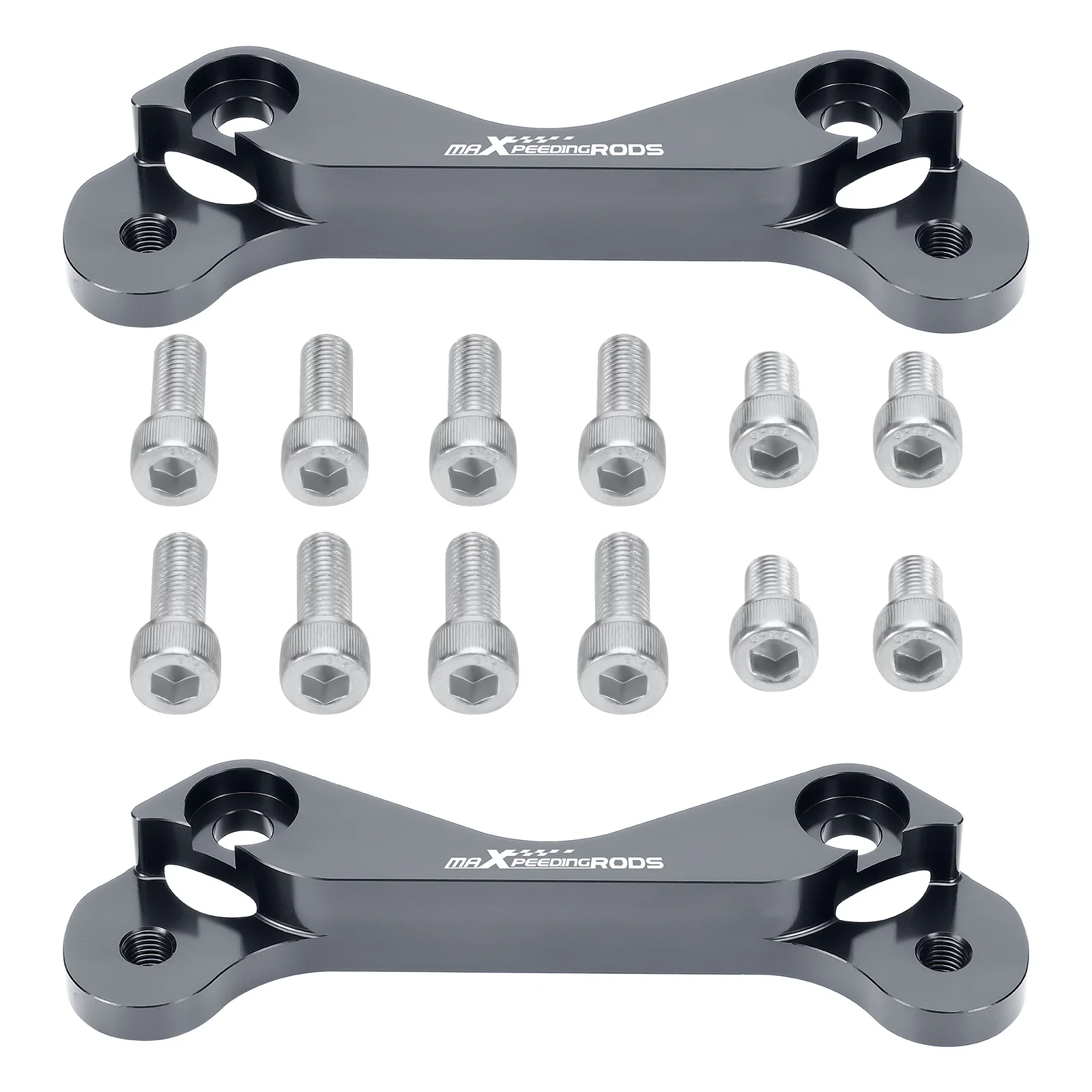 1 Pair Brake Caliper Adapters Kit for Subaru Impreza WRX FHI 2-Pot 2002-2005 Brake Caliper Conversion Brackets Brand New