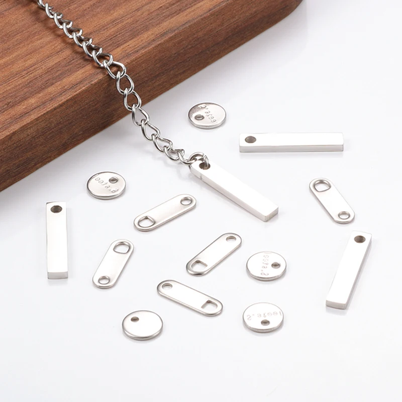 

Stainless Steel Tail Plate DIY Jewelry Accessories Making Necklace Bracelet Extended Chain Fashion Pendant Charms Supplies