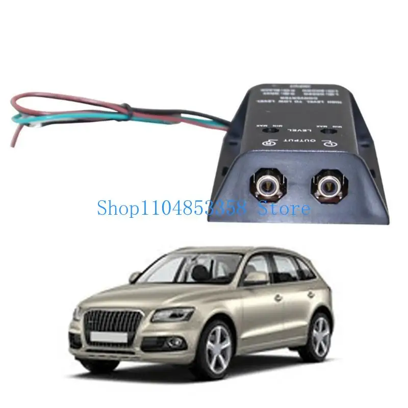 652F High to Low Line Speaker Level Converter Cord Car RCA Speaker Converter