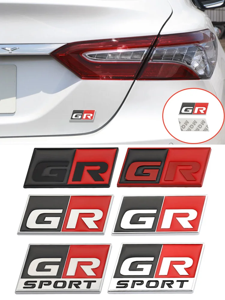 Etiqueta engomada del coche GR Sport Logo Badge Decals HV para Toyota YARiS RZ RC RS C-HR Corolla Prius Harrier Camry Tacoma Venza rav4 GR