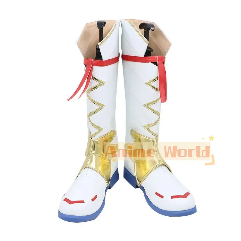 Xenoblade Chronicles 3 Mio White Boots Cosplay Shoes Custom Made Halloween Carnival Party Props