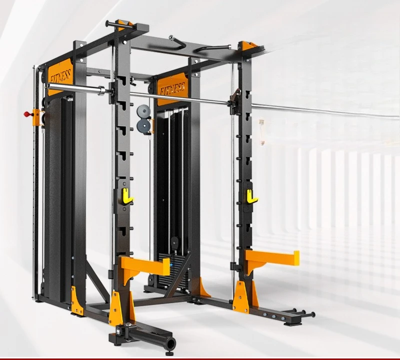 YY- gym special equipment Xiaofeiao gantry squat frame double station multi-functional comprehensive trainer