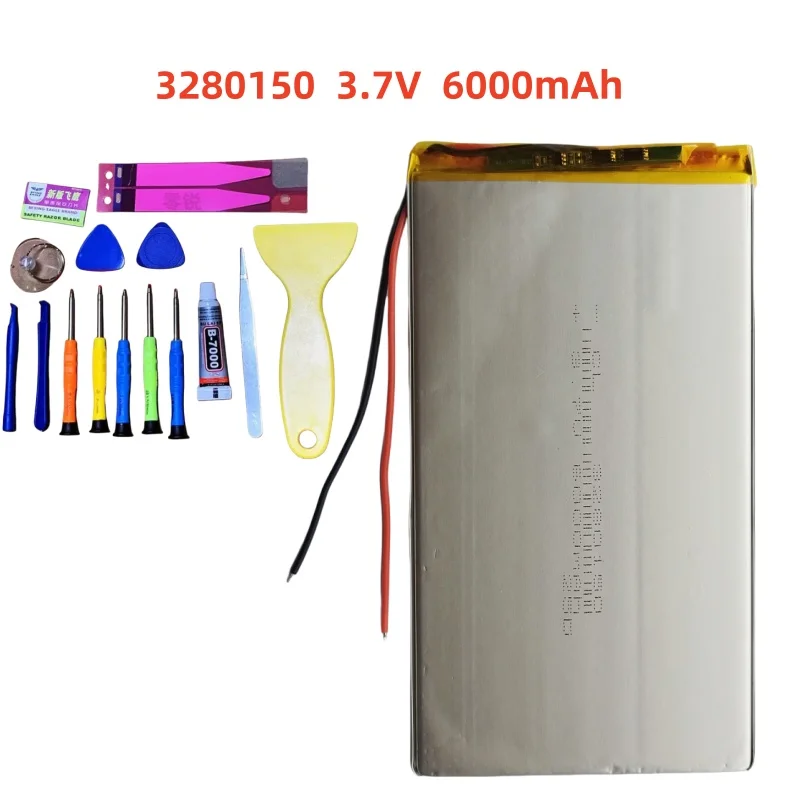 

3.7V 3280150 6000mAh High-capacity Universal Polymer Lithium Battery for Tablets