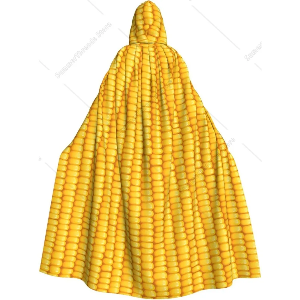 

Corncobs With Corns Hooded Cloak Halloween Cosplay Costumes Corn Costume Party Ghosts Cape Christmas Robe Corn Hat