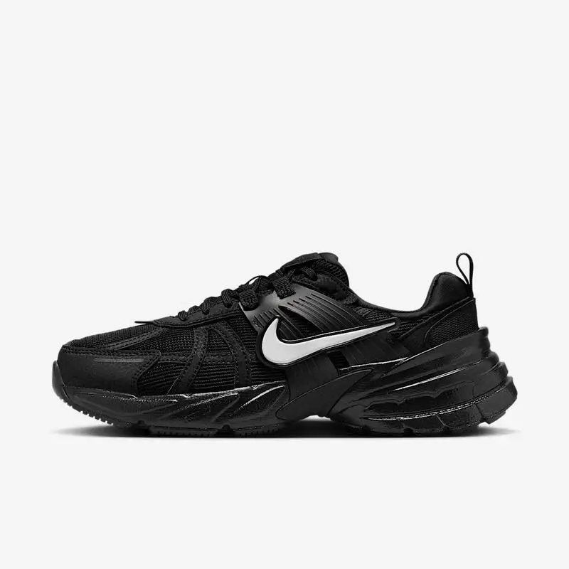 Nike V2K Run Low Black Wear-resistant non-slip breathable lightweight men's and women's casual sports running shoes