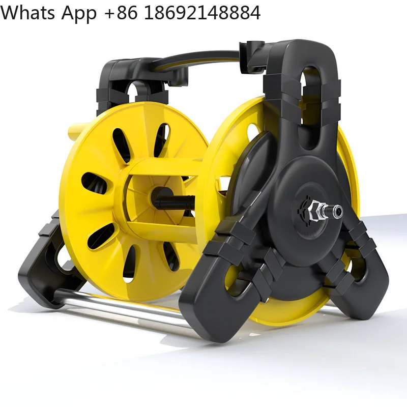 Car washing machine water pipe rewinder, high pressure water pipe storage rack