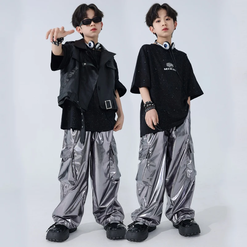 Tech Stijl Ballroom Danskleding Voor Jongens Meisjes Jazz Dans Kostuums Kids Cool Hiphop Kleding Street Dancewear Dwy9962