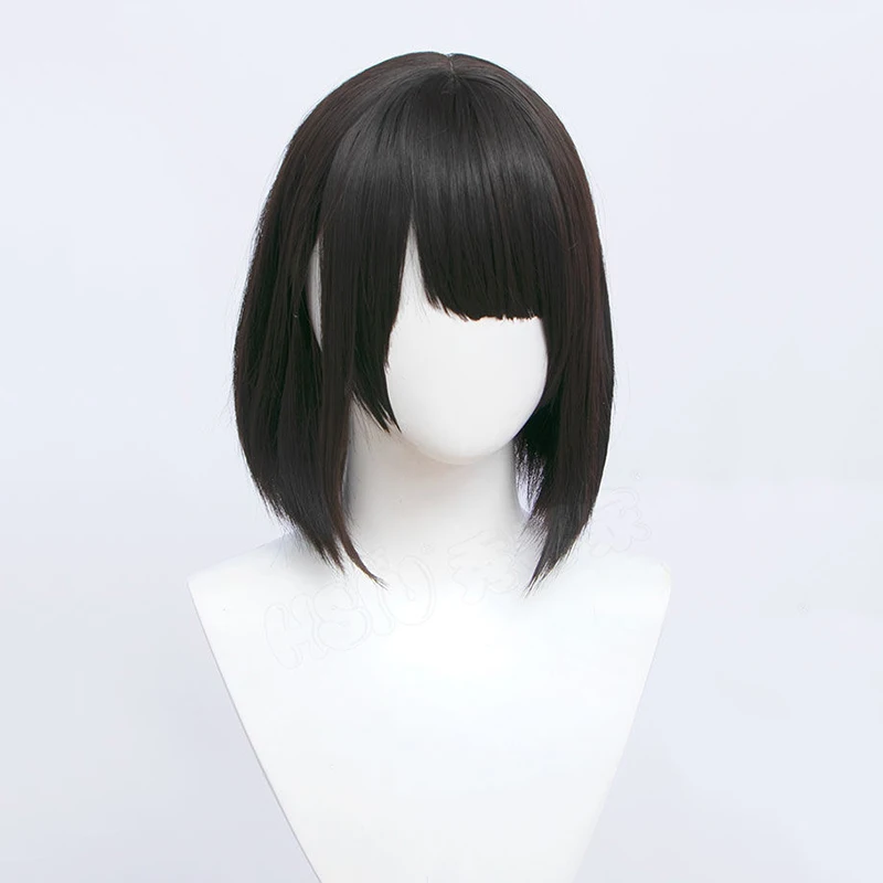 لعبة SILENT HILL F Shimizu Hinako شعر مستعار تأثيري المرأة شعر أسود مقاومة للحرارة شعر مستعار اصطناعي حفلة الهالوين الدعامة