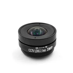 2.1Mm 3mp Cs Lens Vaste Iris Lens Cs Mount Cctv Lens Groothoek Van Het Zicht 115*109 * 90e Voor 1/2.7 