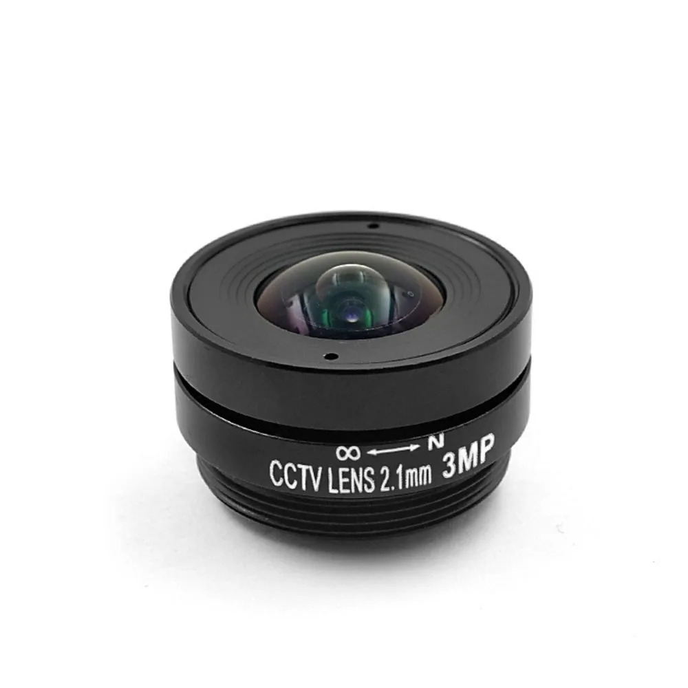 2.1mm 3mp Cs Lens Fixed Iris Lens CS Mount CCTV Lens Wide Angle of View  115*109*90e for 1/2.7