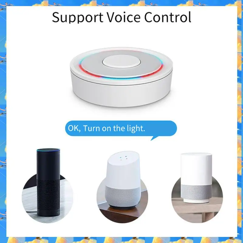 FTS Smart Homekit Gateway Hub Smart Wireless Zigbee Bridge Tuya Smartlife APP التحكم عن بعد يعمل مع Homekit Alexa Plast