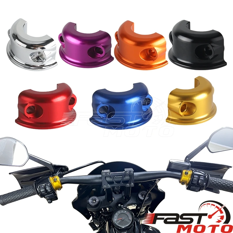 Motorcycle Handle Bar Clamp Cover Clutch Brake Master Cylinder Clamp For Harley Softail Sportster Dyna Touring Road Street Glide