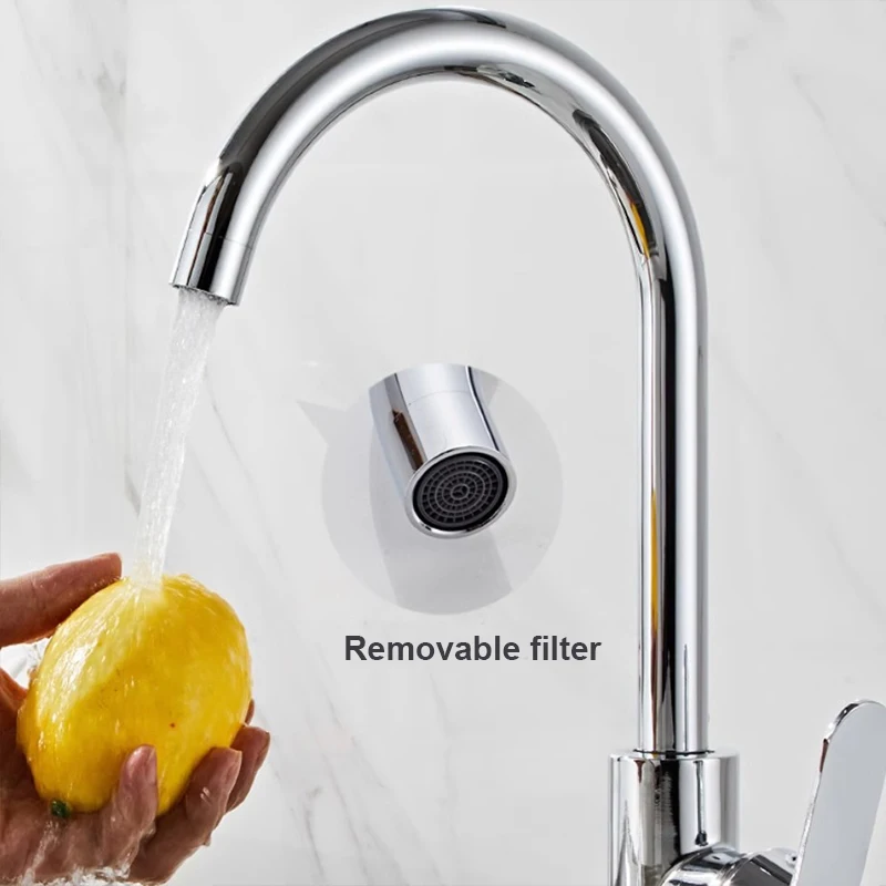 

Смеситель для кухонной мойки, бытовой брызгозащищенный смеситель для горячей и холодной воды, умывальник для горячей и холодной воды, раковина для мытья посуды, бассейн