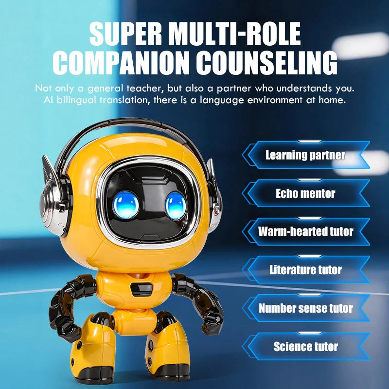 Multi AI Model Supported Intelligent Chat Robot Kids Educational Toy Bilingual Translation Story Telling Companion Robot
