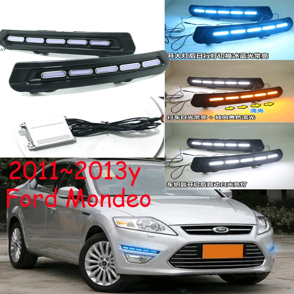 

Car bumper headlight for Fusion Monde o daytime light 2011~2013y DRL car accessories LED headlamp for Monde o fusion fog light