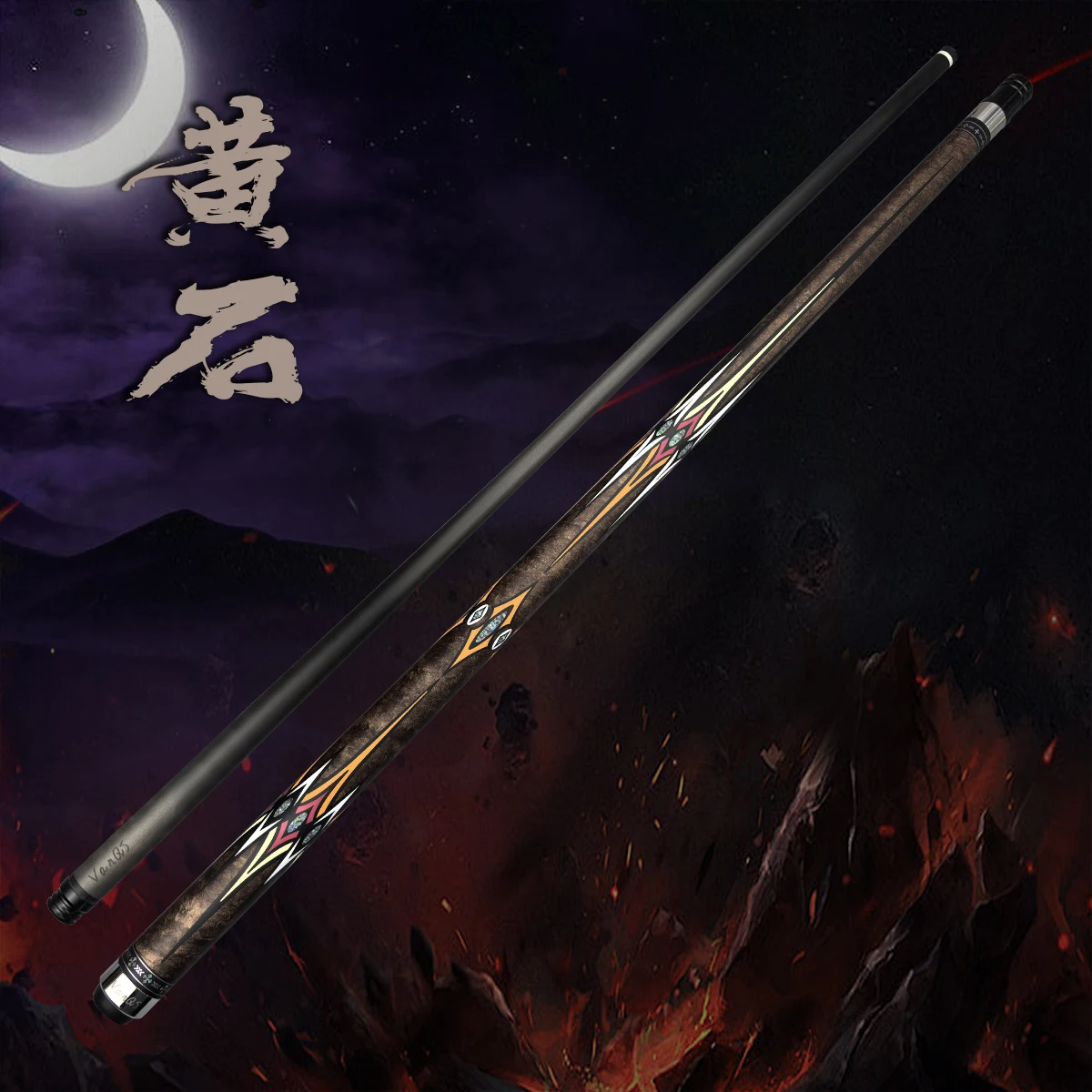 

Hot Sell Premium Enamel Crafts Handle Handmade Carbon Fiber Shaft 12.5mm Tip 1/2 Billiard Pool Cue Stick