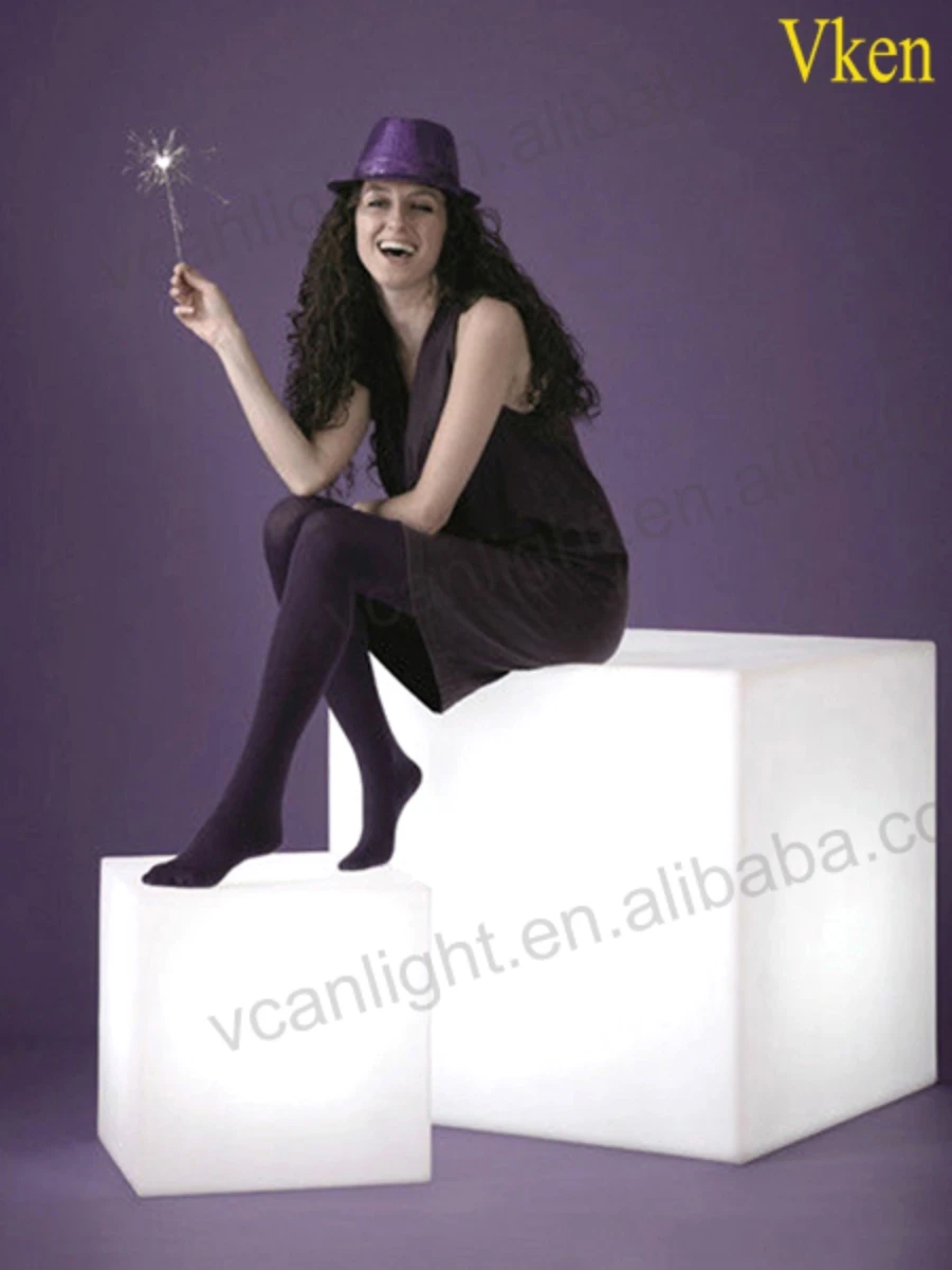 LED Light Cube Chair With Remote Control  VC-A400