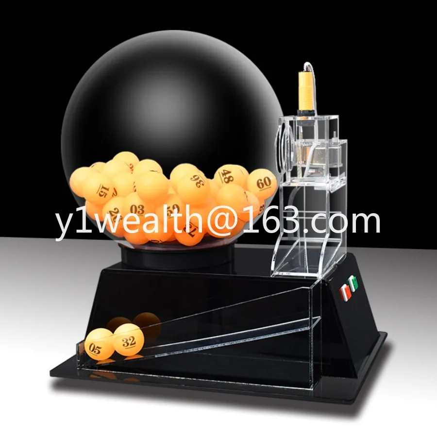 Automatic red electric lottery number machine, lottery box selection machine, two-color ball simulation drilling and smooth