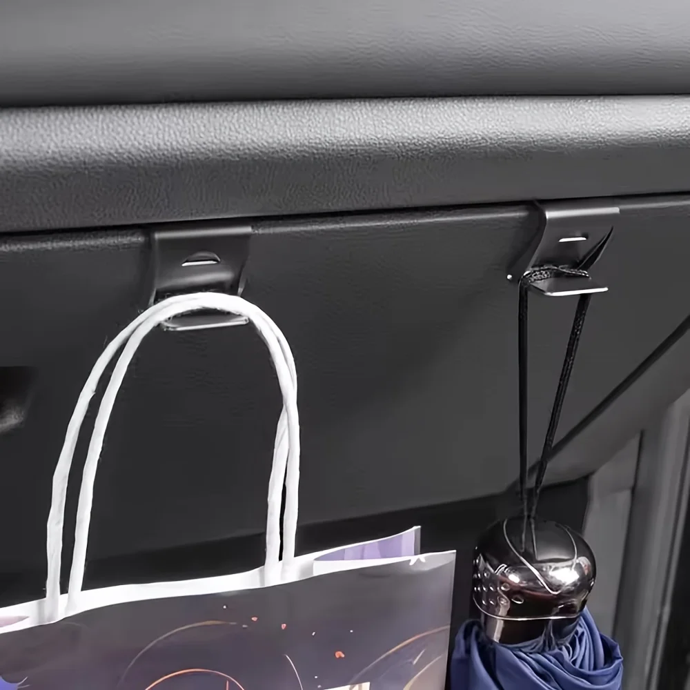 

2 шт. складные крючки для дверных панелей, органайзер для хранения автомобиля, легкие прочные скрытые дверные крючки для хранения, аксессуары для интерьера