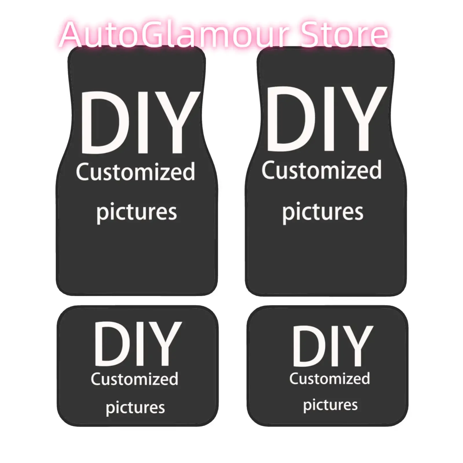 Custom car floor mats complete set of 4 pieces premium car front carpet rear carpet custom car accessories floor mats