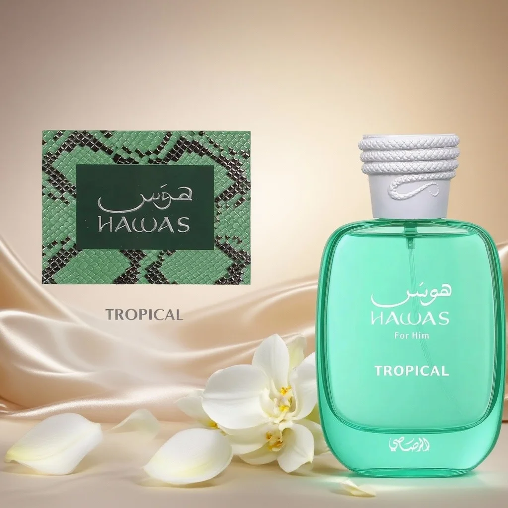 Rasasi Hawas Kobra & Malibu & Tropical EDP 3,4 oz / 100 ml – Fresh Aquatic Woody Langlebiges Herren-Köln, Luxus-Geschenkset-Link
