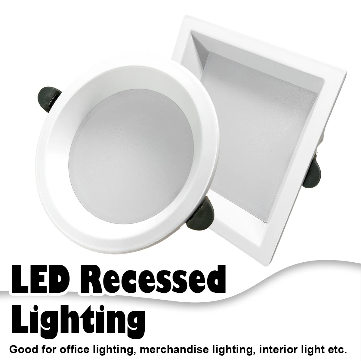 

6W 12W 18W 24W 30W привел Downlight квадратные Downlights потолковый свет 6000k встроенный круглый лампа Ac110-240v прожектор освещения