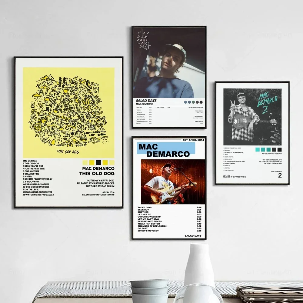 Mac DeMarco este viejo perro Tracklist ensalada días música álbum cubierta póster impresiones arte de la pared pintura imagen foto habitación decoración del hogar