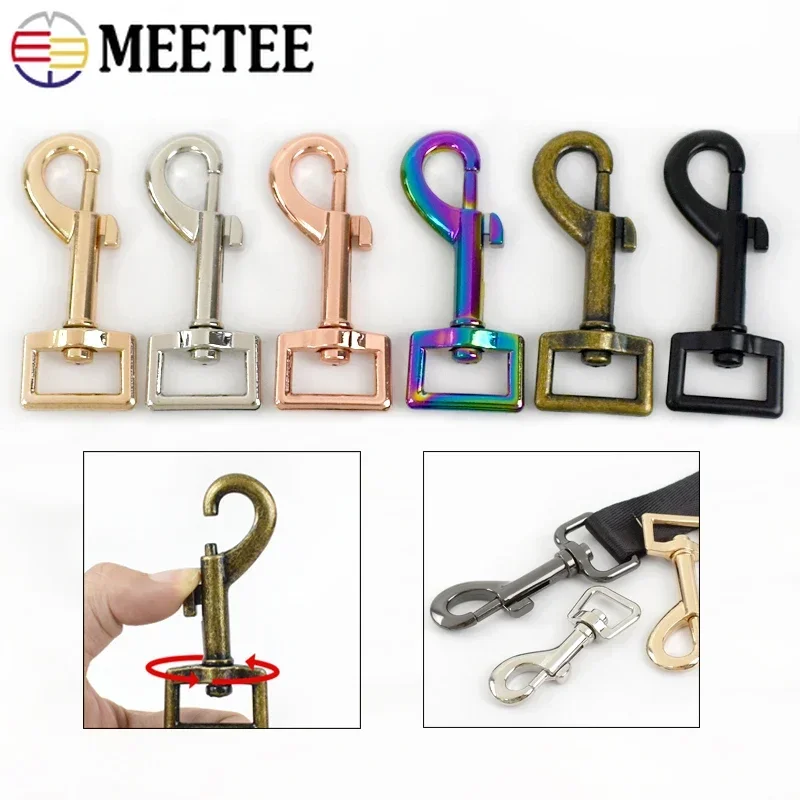 3-10Pcs 15/20/25mm Bag Strap Buckles For Sewing Metal Swivel Lobster Clasp Keychain Trigger Snap Dog Collar Hook DIY Accessories