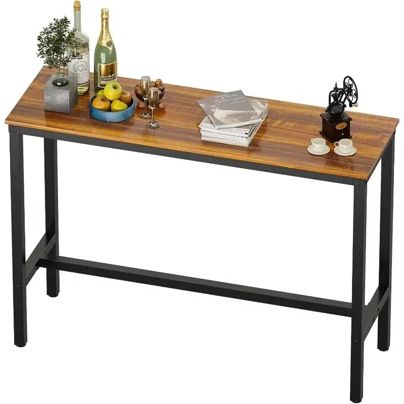 Bar Table with Solid Frame,Counter Height Dining Table Kitchen Bar Table for Dining Room