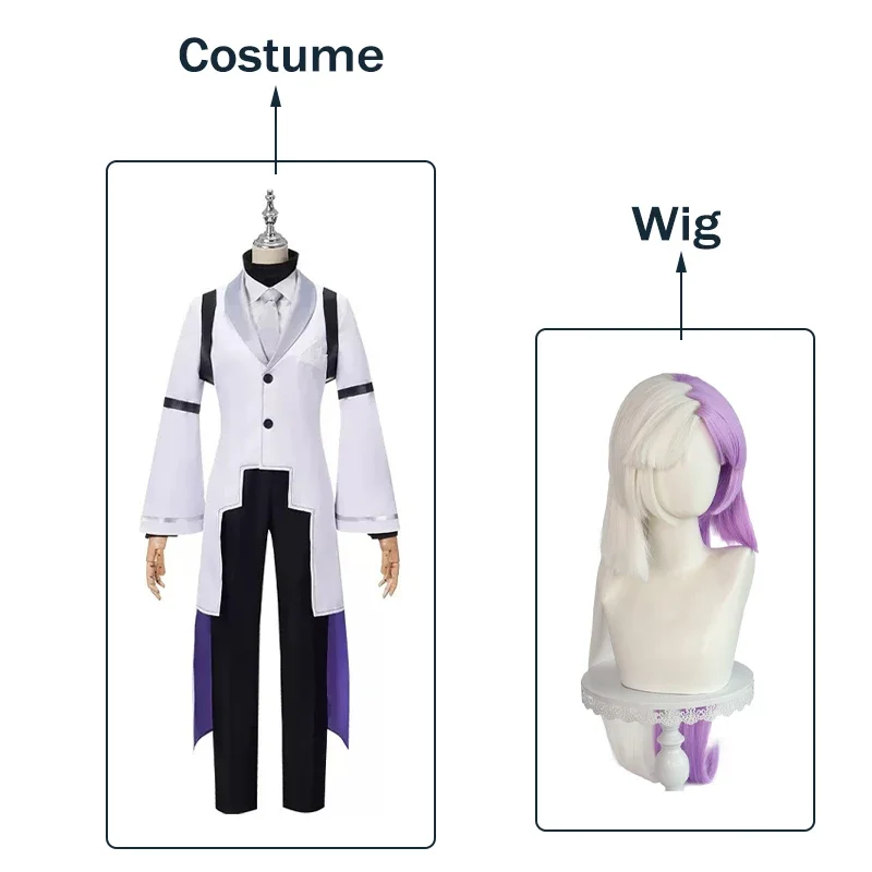 Disfraz de Cosplay de Anime Sigma para hombres y mujeres, traje de Bungou Stray Dogs, uniforme de gabardina Sigma, traje de fiesta de Navidad y Halloween