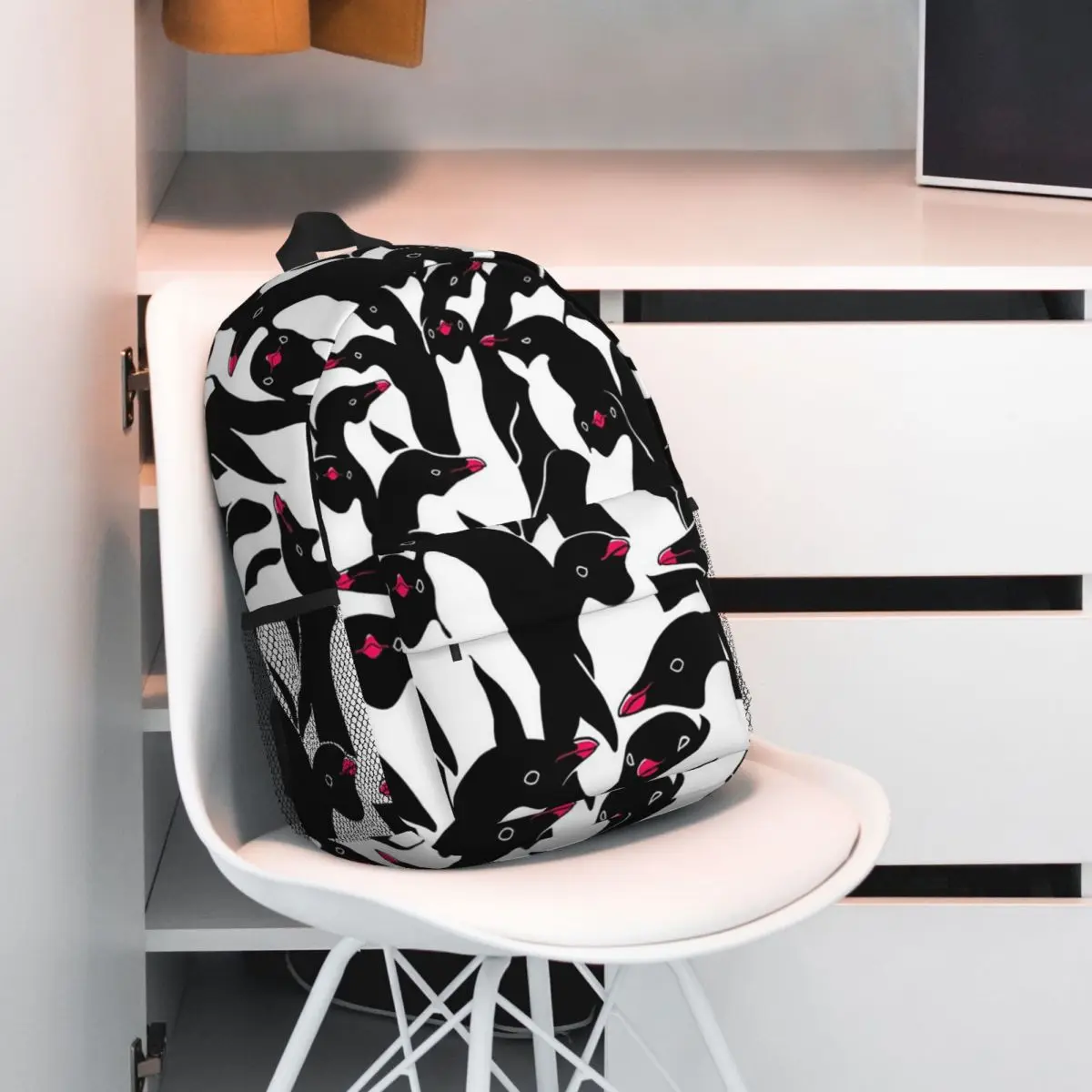 Pendant ce temps pingouins II sacs à dos pour adolescent, cartable décontracté, sacs d'école pour enfants, sac à dos pour ordinateur portable, sac initié, grande capacité