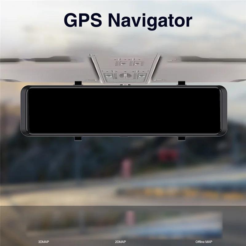 GROCE-Dash Cam Carplay Sem Fio Para Android Auto 4G Para Android 14.0 8 Core Carro DVR ADAS Espelho Link 5G Wifi Bluetooth