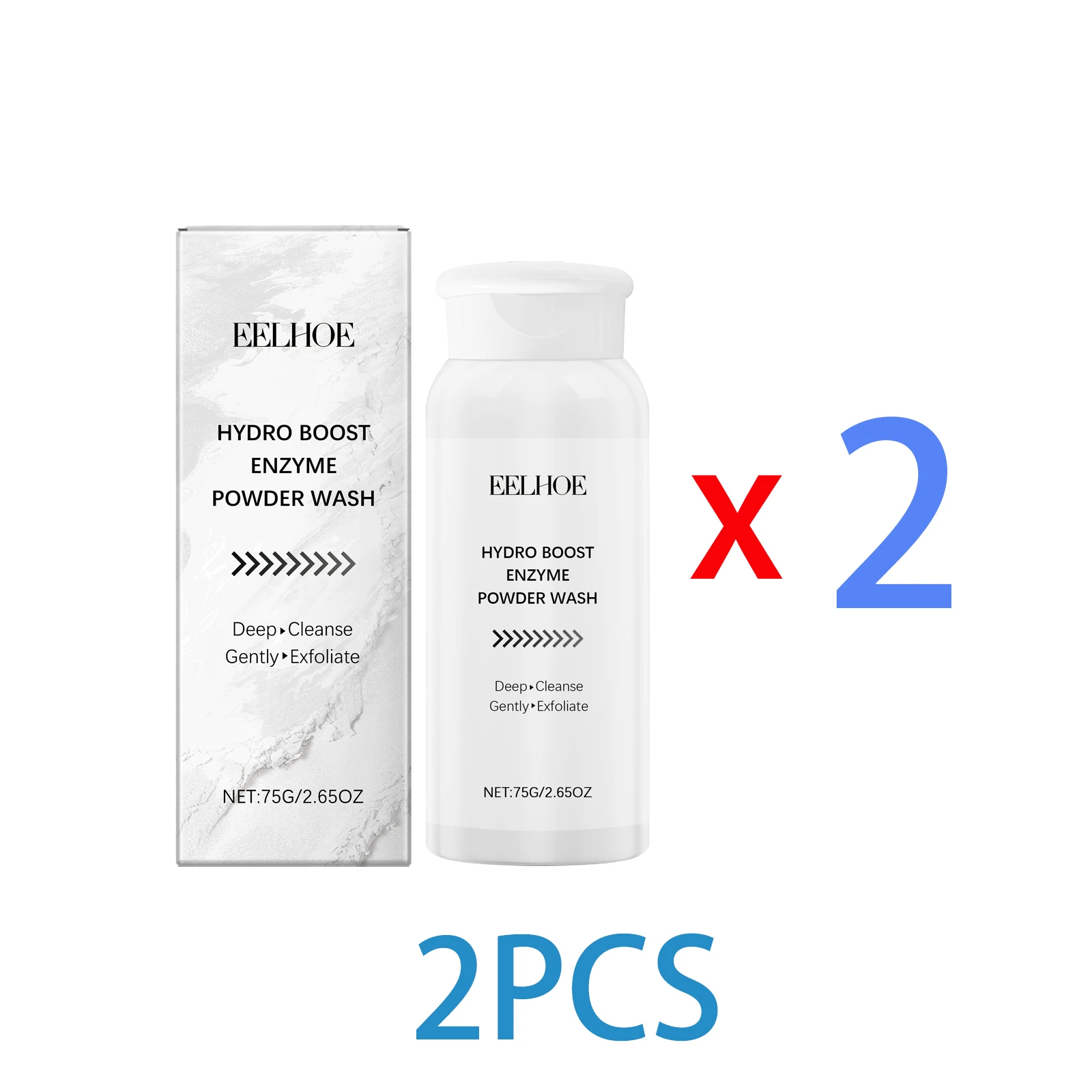 Enzyme Face Wash Powder 75g Gentle Exfoliating Cleanser for