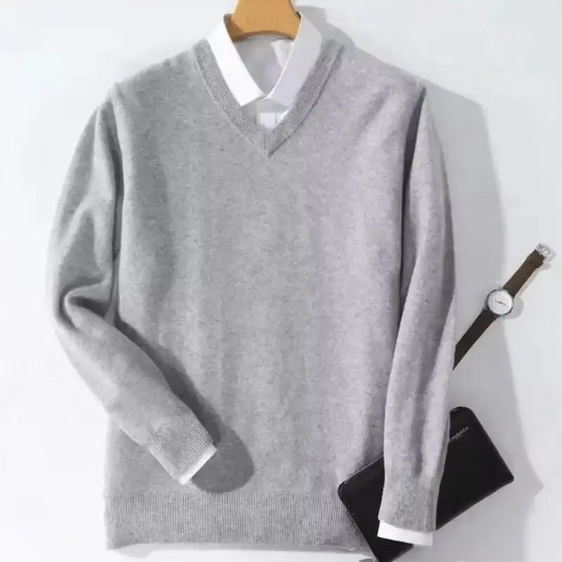 GRAY v-neck