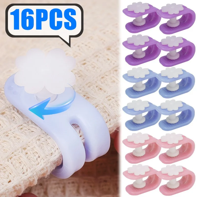 16/1PCS BedSheet Clips Plastic Non-slip Clamp Quilt Holder Duvet Sheet Pegs Bedroom Blanket Anti-run Buckles Home Fixer Device