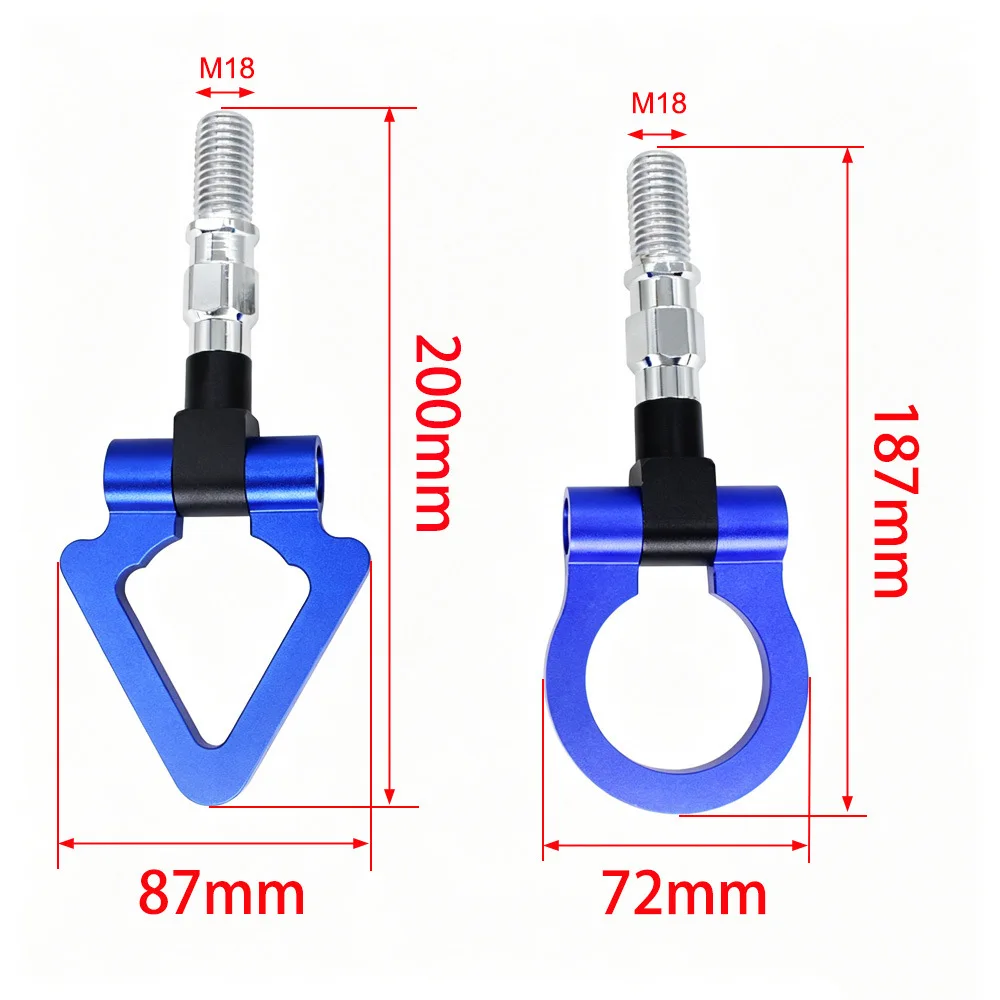 For Japanese Cars Racing Tow Towing Hook Auto Trailer Ring UNIVERSAL TOW HOOK Towing Bars SET