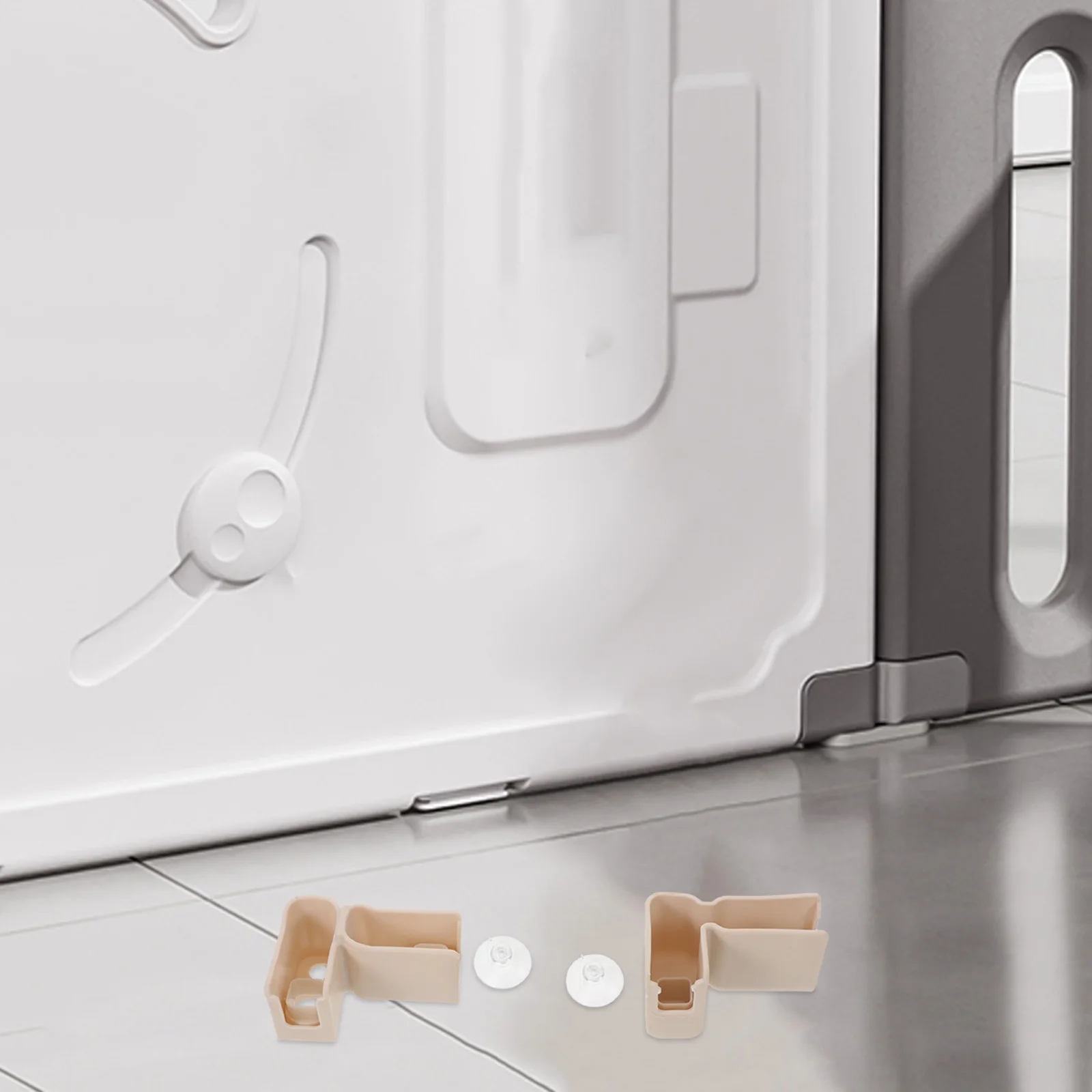 2Sets Accessories Suction Cups L Connector Stable Playpen Replacement Parts Play Yard Joints Fence Connectors