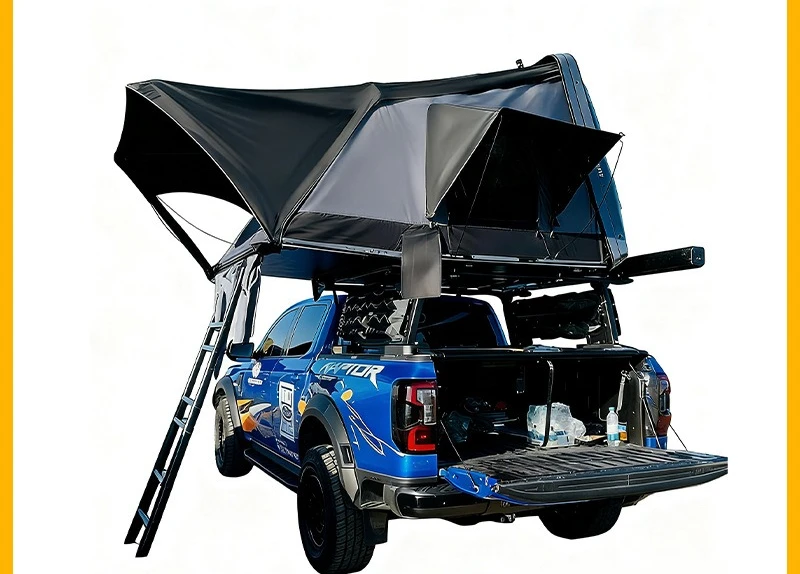 Car outdoor quick drive car folding abs aluminum alloy hard roof tent