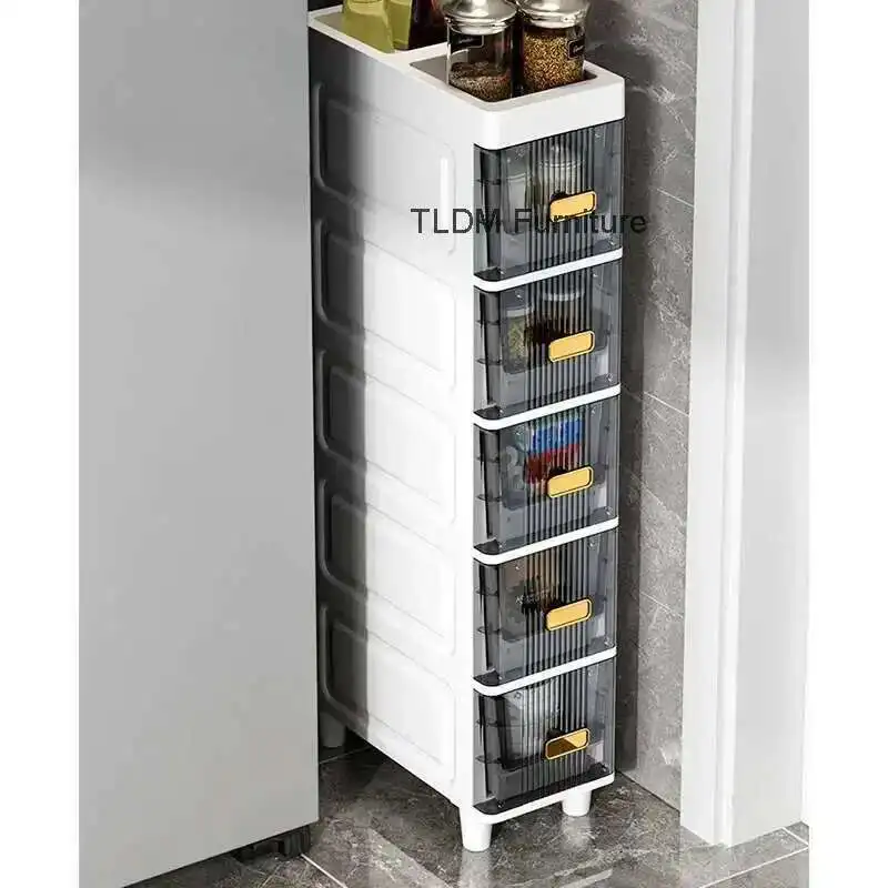 

Japanese Plastic Bathroom Cabinet for Toilet Drawer-type Waterproof Storage Cabinet Luxury Household Cabinets for Laundry Room