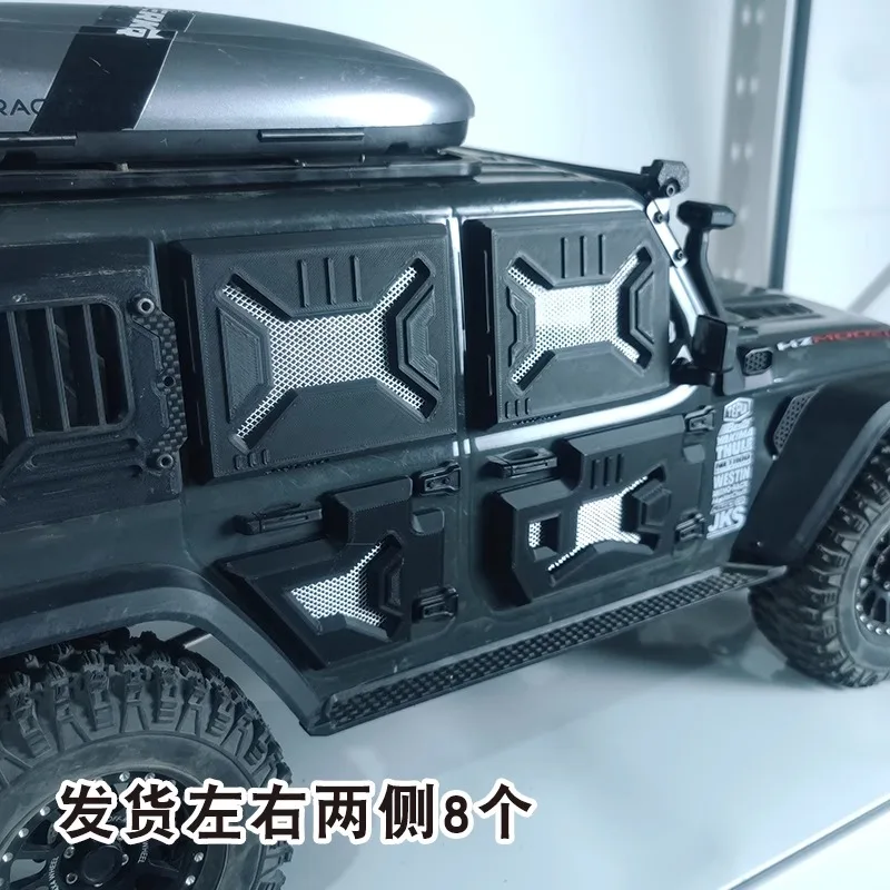RLAARLO MK07 1/7 RC Crawler Body Armor Door & Window Guards Scratch Protection No-Drill Installation for Off-Road Truck Upgrades