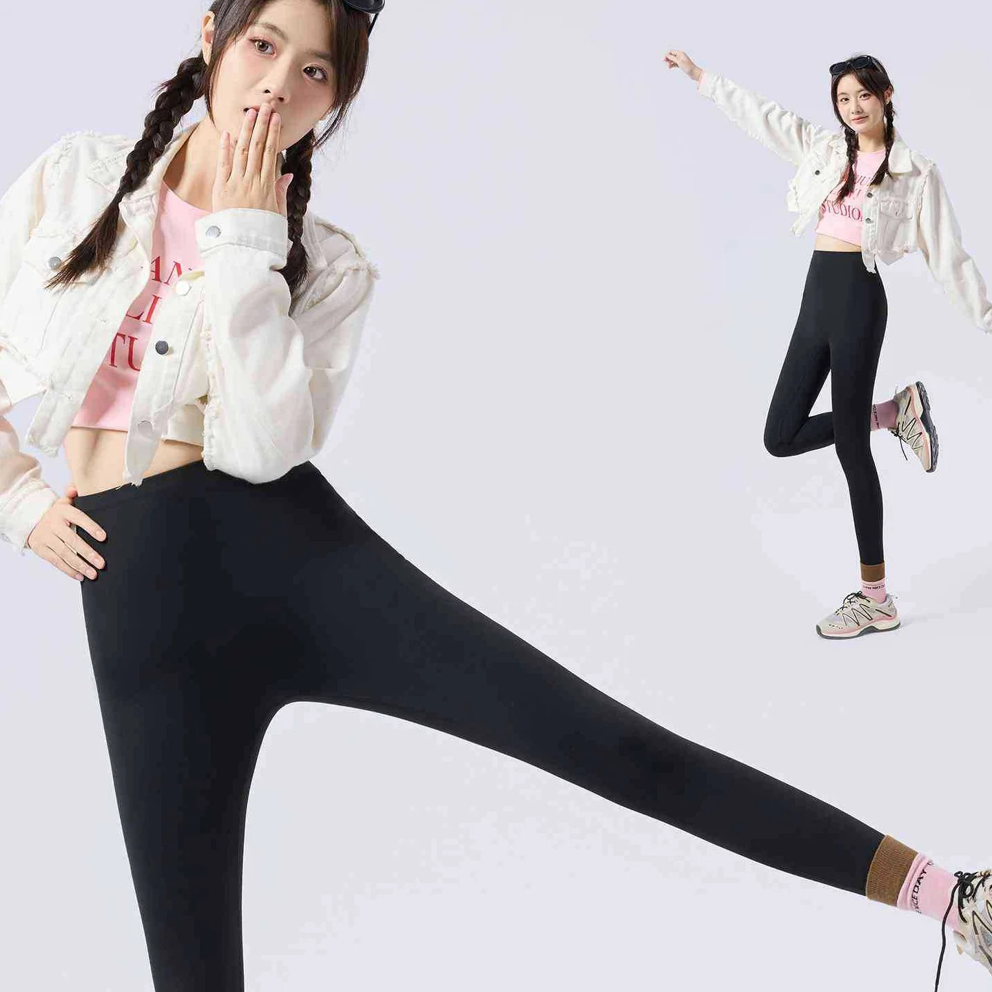 

Gold Wrap High Waist Yoga Pants Fce Lined ark Skin Boting Trousers Sports Fitn Tights Autumn Winter New Sle