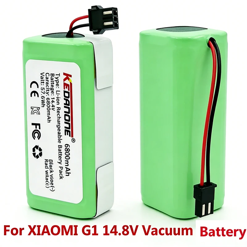 6800mah 14.4V Battery For eufy RoboVac 15C 15T 25C 30 30C 35C MAX G10 G15 G20 G30 Hybrid Edge Robot Vacuum Cleaner Accessories