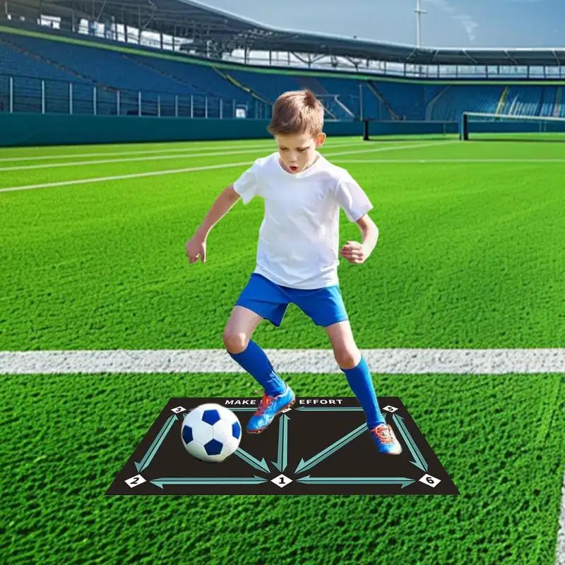 Football Training Mat Training Pace Ball Control Player Equipment Agility Footstep Training Mat Silent Soccer Practice Equipment