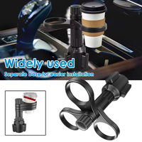 1pc Car 3 in 1 Adjustable Bottle Expander Holder Multifunction 360 Rotating Insert Three Cups Drinks Bracket Auto Accessories