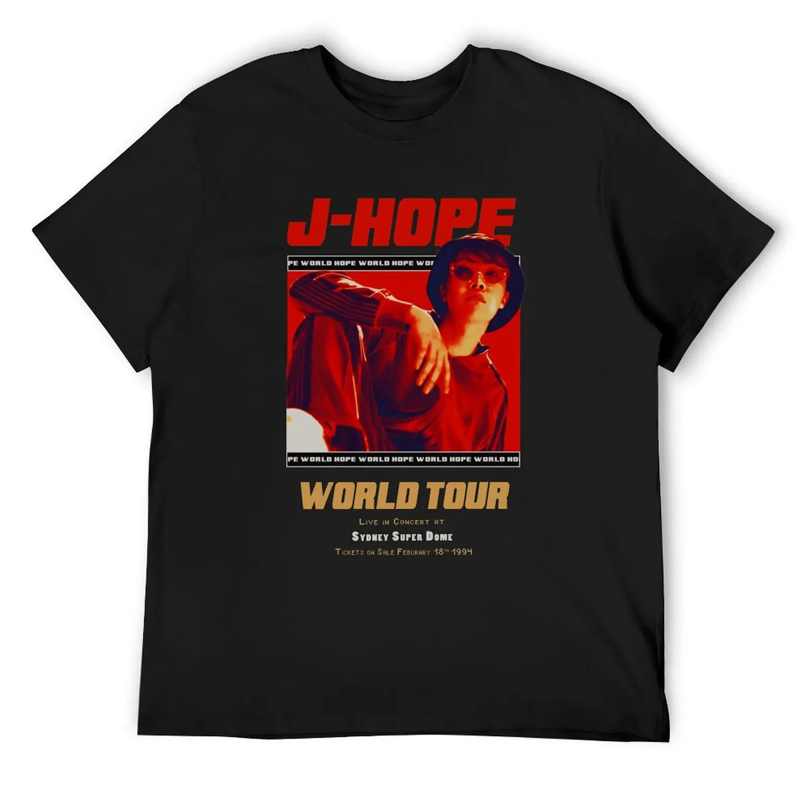 HOPE WORLD Tour Poster [HANGSANG] T-Shirt summer clothes custom t shirt quick-drying t shirt men 100℅ cotton