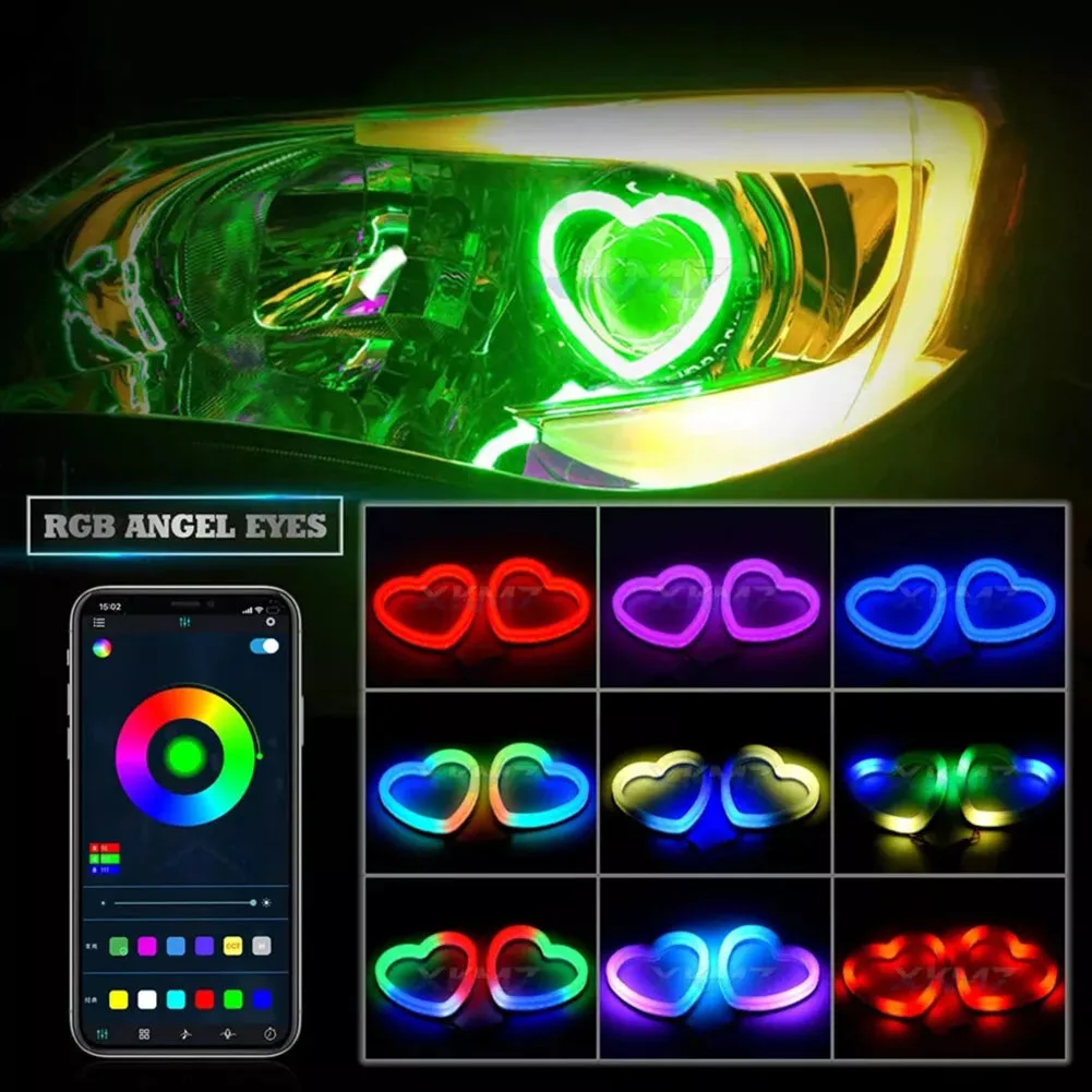 

Energy Efficient Led Ring Decorative Vehicle Signal Lights RGB LED Turning Signal Customizable Lighting Patterns