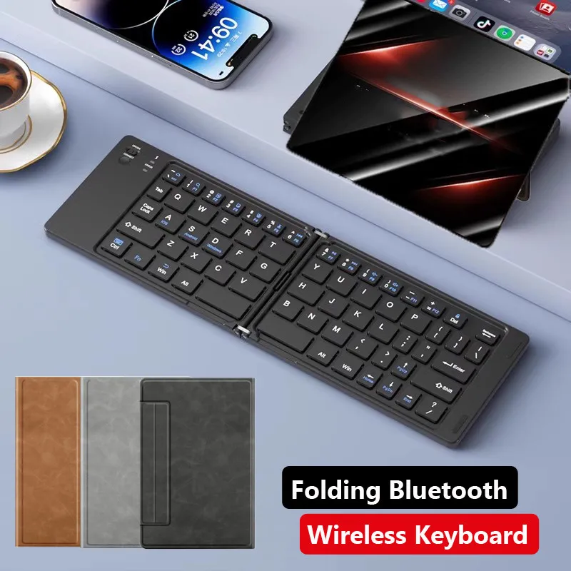 For Vivo X Fold 3 Fold3 5G Fold 3 2 Flip Smart Case for Vivo X Fold 3 Pro Folding Fashion Keyboard Leather Bluetooth Holder Case