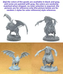 TRPGボードゲームミニチュアオールドワールド1〜16ハーピーロトフィードフォグレットヒーローウォリアーソードマンダンジョンモンスターアラチャスフィギュア 12ベストセールスダンジョン家具-11