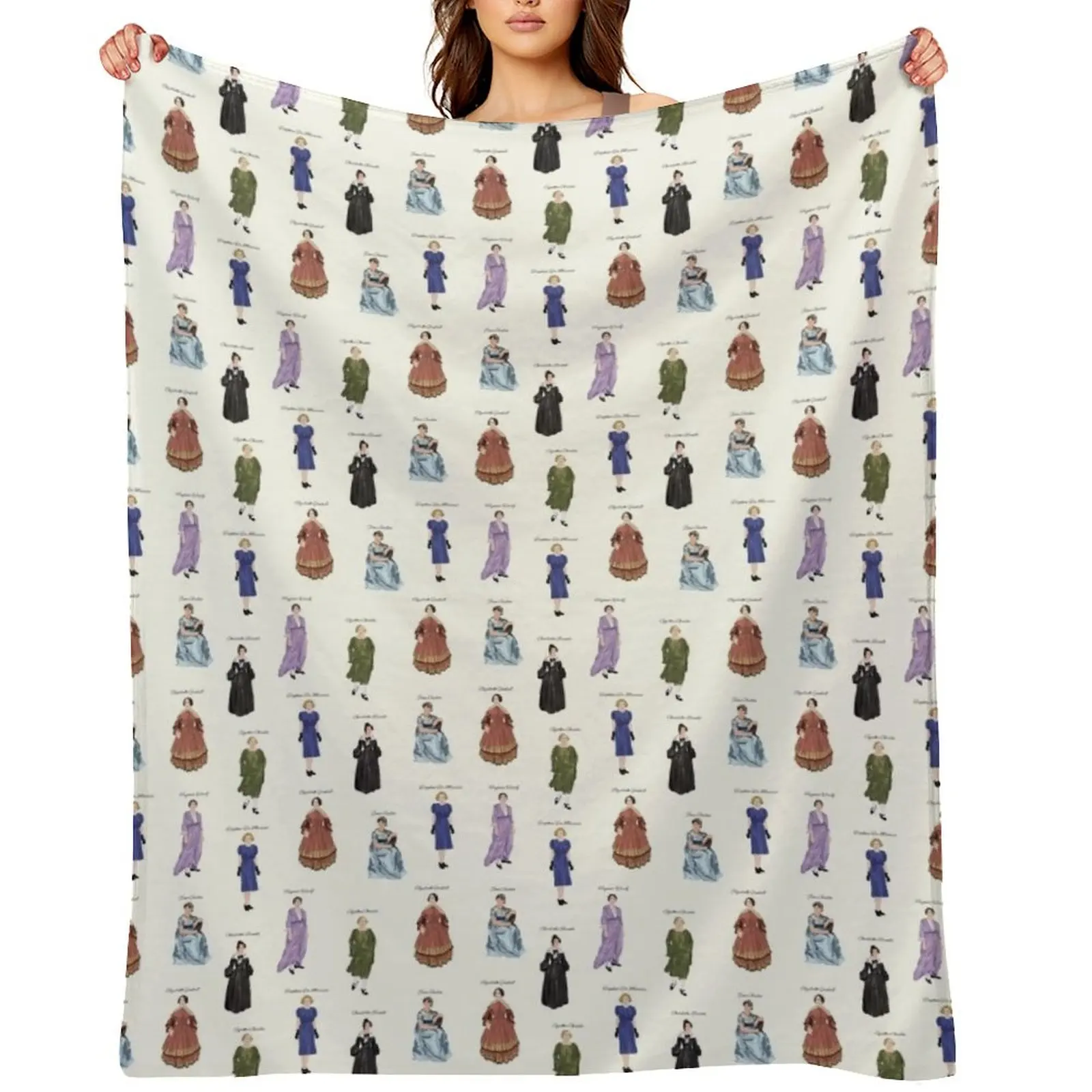Six Female, British Literary Geniuses Throw Blanket Sofa Moving Custom Travel Blankets